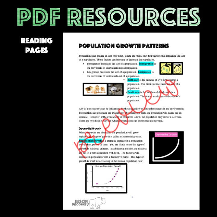 Population Growth Patterns - Low Prep Biology Lesson